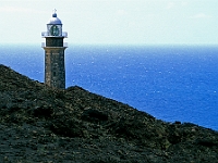 Leuchtturm von Orchilla an der Südwestspitze von El Hierro. Er ist der westlichste Leuchtturm Europas und steht auf dem ehemaligen Nullmeridian.